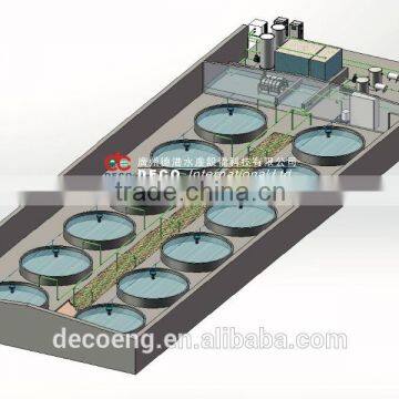 DECO Recirculating aquaculture system for 1000m3