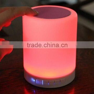 night light touch change color RGB warm white bluetooth speaker TF card DC5V for party outdoor living room child read package