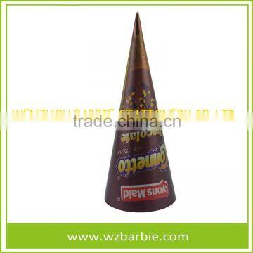 Aluminum Foil Ice Cream Cone Paper Sleeves With Company Logo