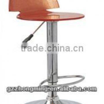 Modern Clear Acrylic Bar Chair/Modern Acrylic Bar stool/Adjustable Footrest Bar Chair ZM-22