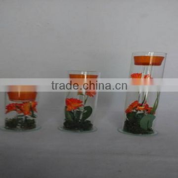 China new product promotional gift wholesale wedding centerpiece chandelier favor gift glass tube holder