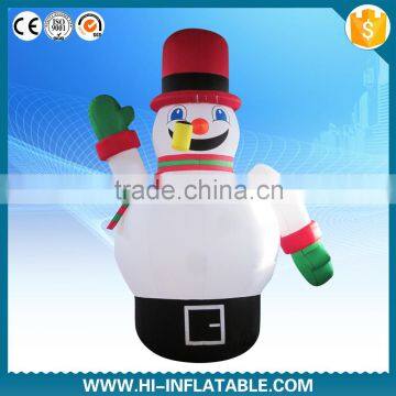 LED light Nylon cloth inflatable for christmas holiday inflatable snow man