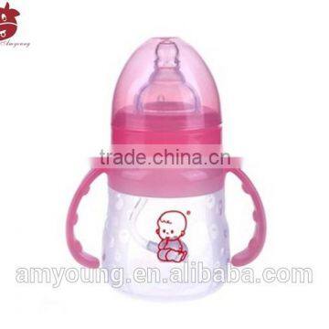 Love * fancy heart design baby bottle Free Sample Cheap Unique Silicone Baby Bottles 140ml