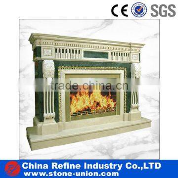 Hot marble fireplace for home decoration