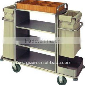 Stainless Steels Room Service Trolley (F-19A)