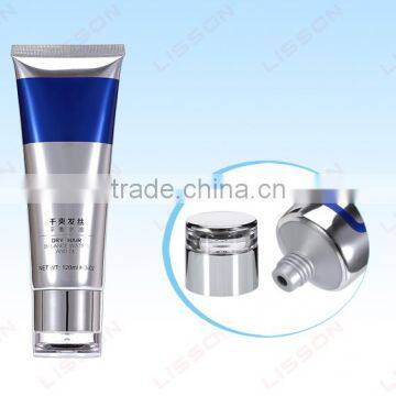 D40mm Cosmetic PE Tube With Acrylic Cap for Hair Treatment