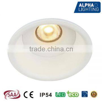 Good quality IP54 fixed 7W dimmable anti-glare citizen cob downlight