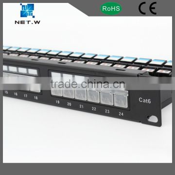 snap-in type 24 ports UTP CAT6 patch panel 5e with LED Light                        
                                                Quality Choice