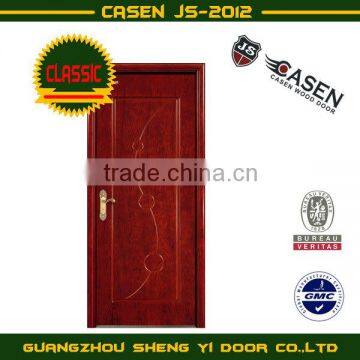 red oak HDF grooving wooden door