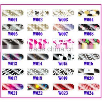 www.auparisnailart.com;Hot Nail Decoration;Nail art; Nail Foil/Patch W001--W024