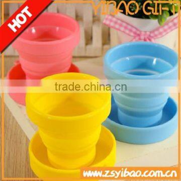 Funny silicone foldable Travel Cup/silicone folding cup