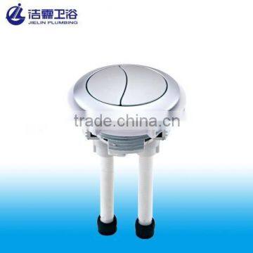 Toilet dual round push button