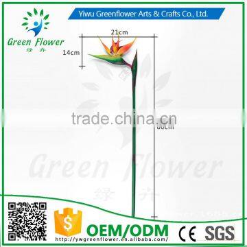 greenflower 2016 Latex PVC Bird of Paradise artificial flowers gift for Wedding decrations flowers