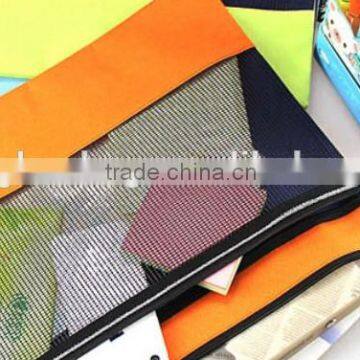 wholesale 2015 oxford file bags with mesh