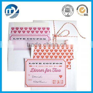 Elegant design custom printing coupon book supply in xiamen                        
                                                Quality Choice