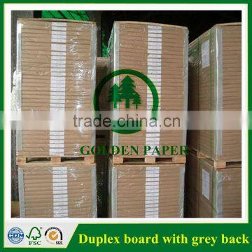 300gsm White Coated Duplex Board with Grey Back