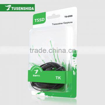 3.5mm Two Jacks Earphone Two Way Radio Headset Cheap Tensile Earpiece photo-6