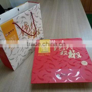 Custom Magnet Closed Paper Gift Foldable Box with paper bag