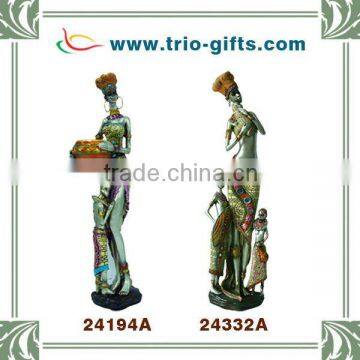 african resin sculpture abstract