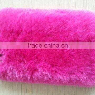 Lovely mobile phone fur shell, rex rabbit fur phone shell