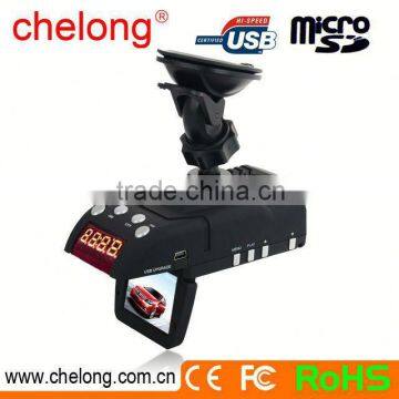 2.0inch Radar detector gps navigation double cameras car black box