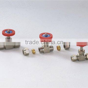 brass needle valve with sleeve