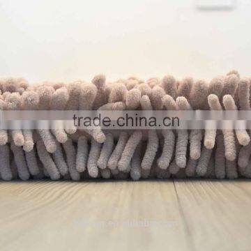 100%microfibre With Thin Yarn and Thick Yarn Mixed With Anti-slipping Baking Chenille Rugs photo-2