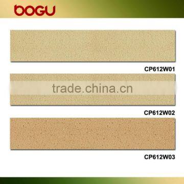 115x600mm Clay made of facade terracotta panel, terracotta facade system, exterior wall terracotta tile