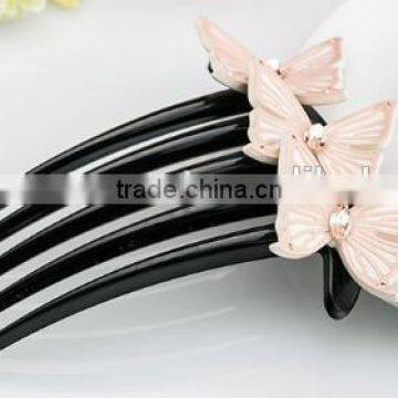 plastics butterfily comb for girl accessories