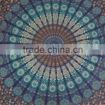 Bohemian Mandala Cotton Tapestry