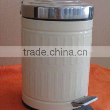 stainless steel foot pedal waste bin