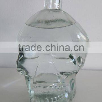 Super Flint Skull Glass Bottle