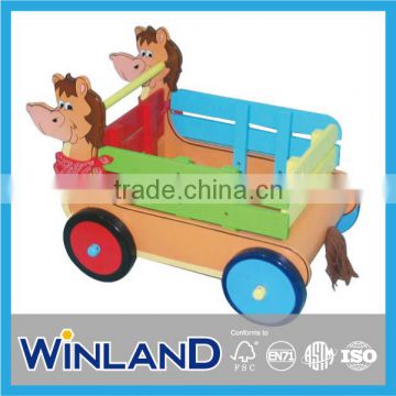 Kids Wooden Lovely Horse Design Troller