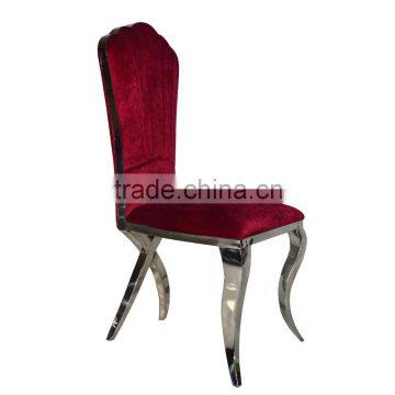 stainless steel metal banquet chair furniture