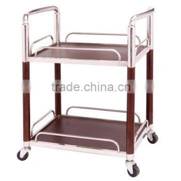 Pan Distribution Vehicle Luxury Hotel Wine Liquor Trolley Service Stainless Steel Liquor Trolley for Restaurant photo-2