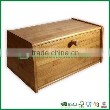 Fuboo Bamboo bread box with easy-open hinge