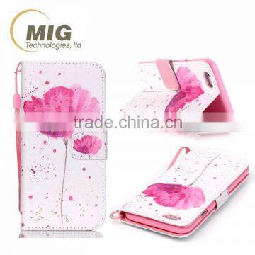 For Iphone 4 / 4s / 5 / 5s / 6s / 6s Plus Soft Silicone Case Inside Colored Drawing The Wallet Leather Phone Case photo-5