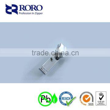 RORO1512302#10 Zinc Alloy Silver White Zipper Silder and Puller Design photo-2