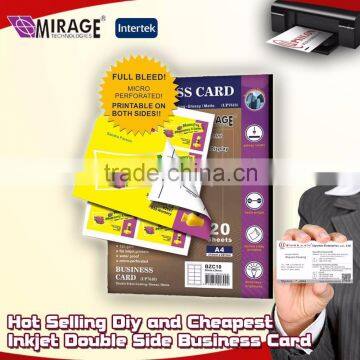 Hot Selling Diy and Cheapest Inkjet Double Side Business Card Paper