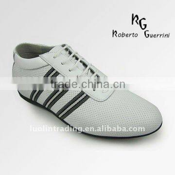 White Increasing Height Casual Shoe