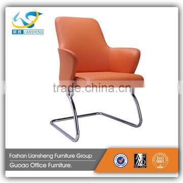 Modern meeting room chair metal base conference room chair with leather armrest CC249