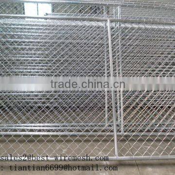 High quality pvc coated chain link fence/hot dipped galvanized chain link fence )