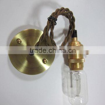 CE Switch Socket E26 Copper Pendent Lamp For Bedroom