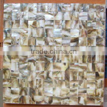 Luxurious shell paper mosaic tiles mother of pearl shell sheet mosaic tile