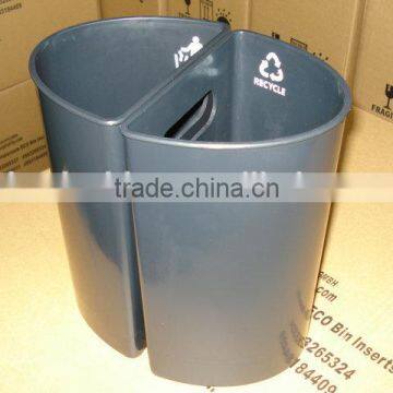 ABS fire resistant plastic twin dustbin for hotel