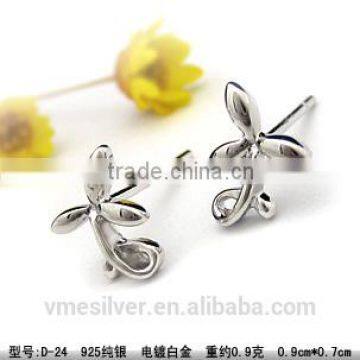 2016 Fashion model 925 sterling silver ear stud for women