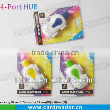 Gifts Colorful Computer 4 port USB 2.0 HUB