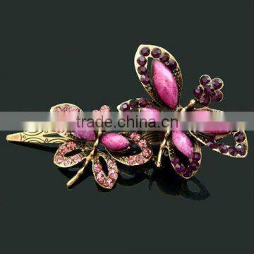 2012 fashion butterfly hair clip/alloy hair clip