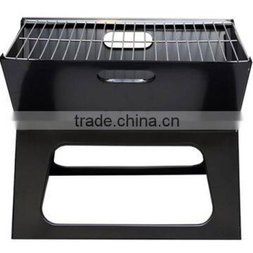 X Shape portable rectangular charcoal bbq grill