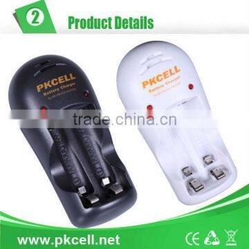 Hot selling Shenzhen PKCELL battery charger for 2 pcs AA ni-mh rechargeable battery